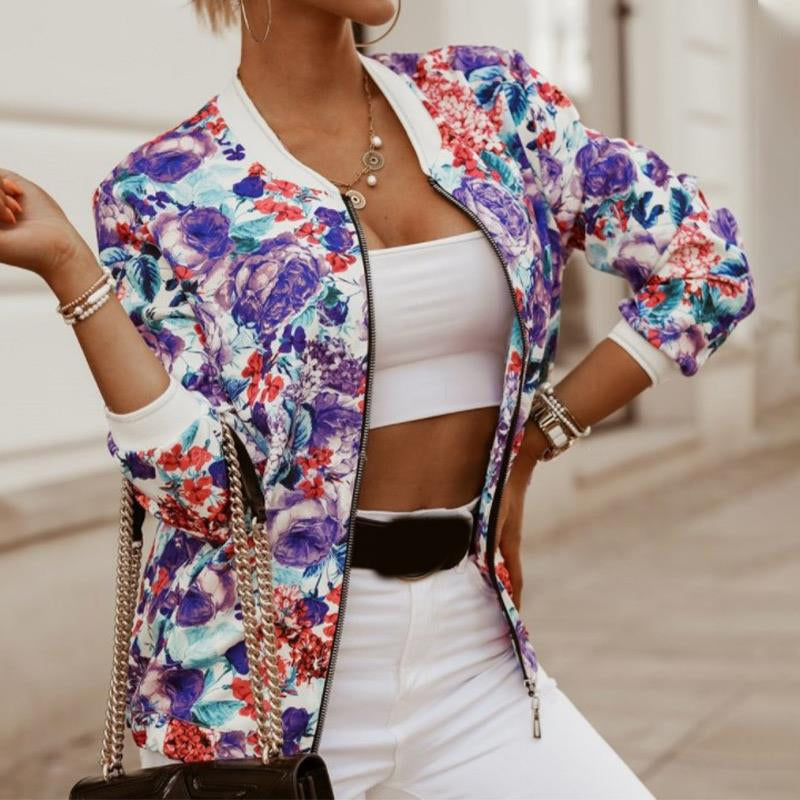 Jacke | Vintage elegante Zwischenjacke für Frauen