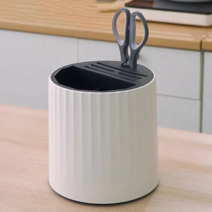 360° drehbarer multifunktionaler großer Besteck- und Küchenmesser-Organizer