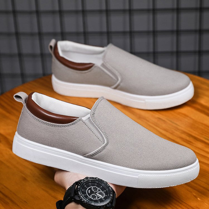 Slip-On-Schuhe aus Segeltuch für Herren