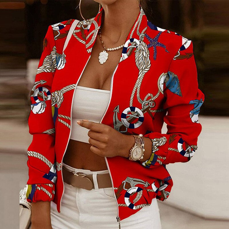 Jacke | Vintage elegante Zwischenjacke für Frauen