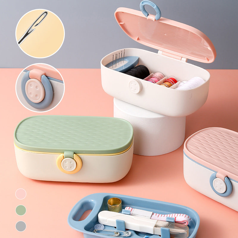 Sandsberg-in-One-Nähkästchen mit Knopf und Fingerhut