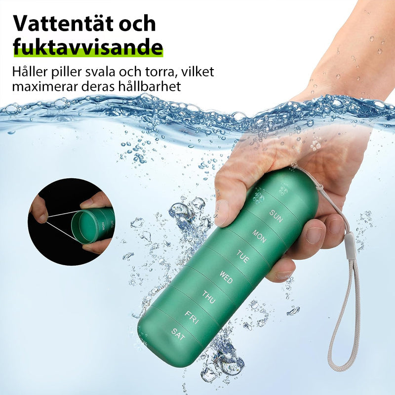 7-Tage tragbare Pillendose für Reisen