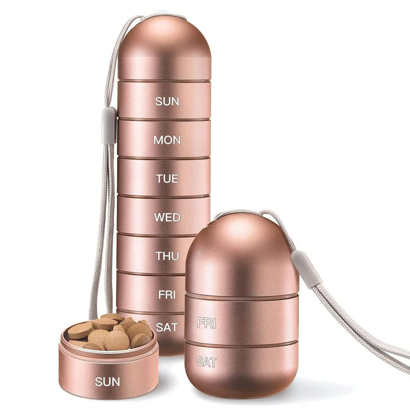 7-Tage tragbare Pillendose für Reisen