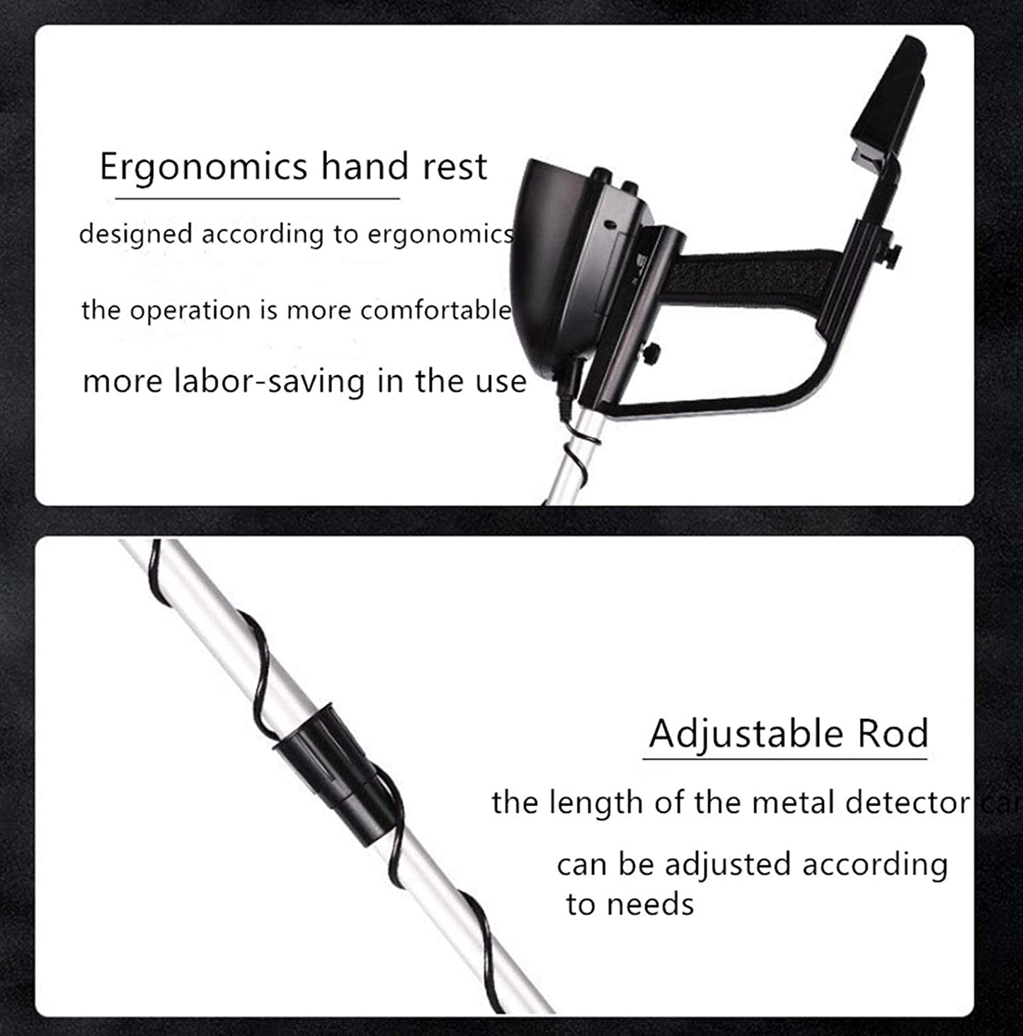 Wasserdichter Metalldetektor unterirdische Suchspule, hohe Genauigkeit
