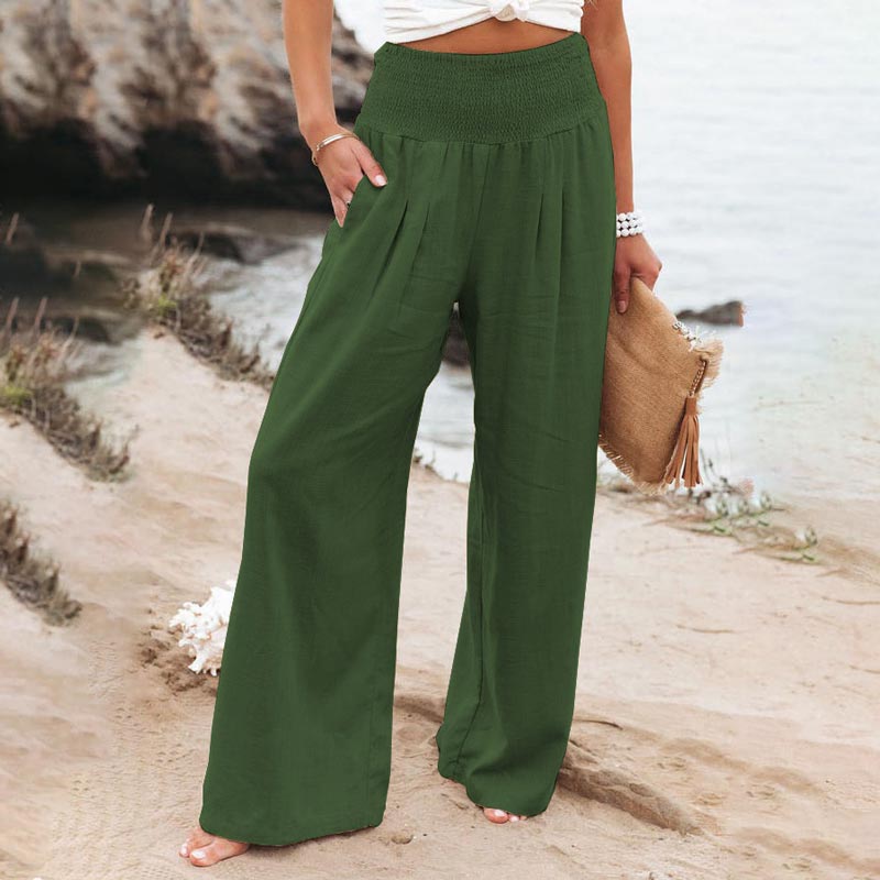 Sandsberg Hose mit Taschen aus einer Leinenmischung