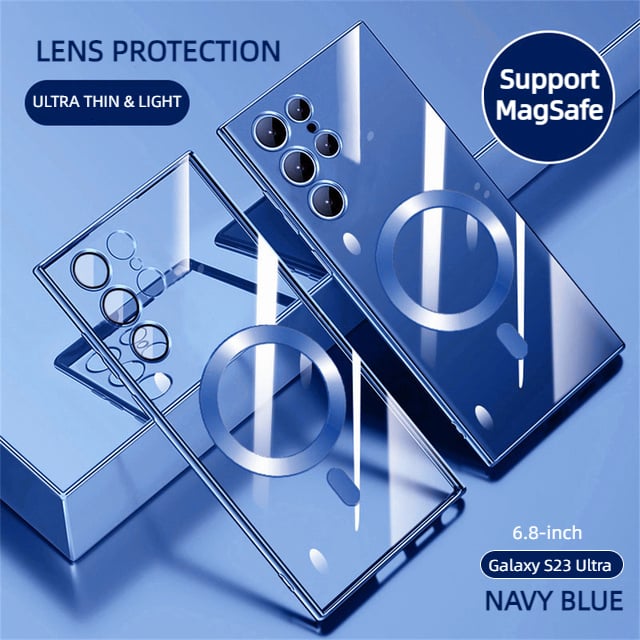 Transparente Luxus-Beschichtung Magnetische Abdeckung für Samsung