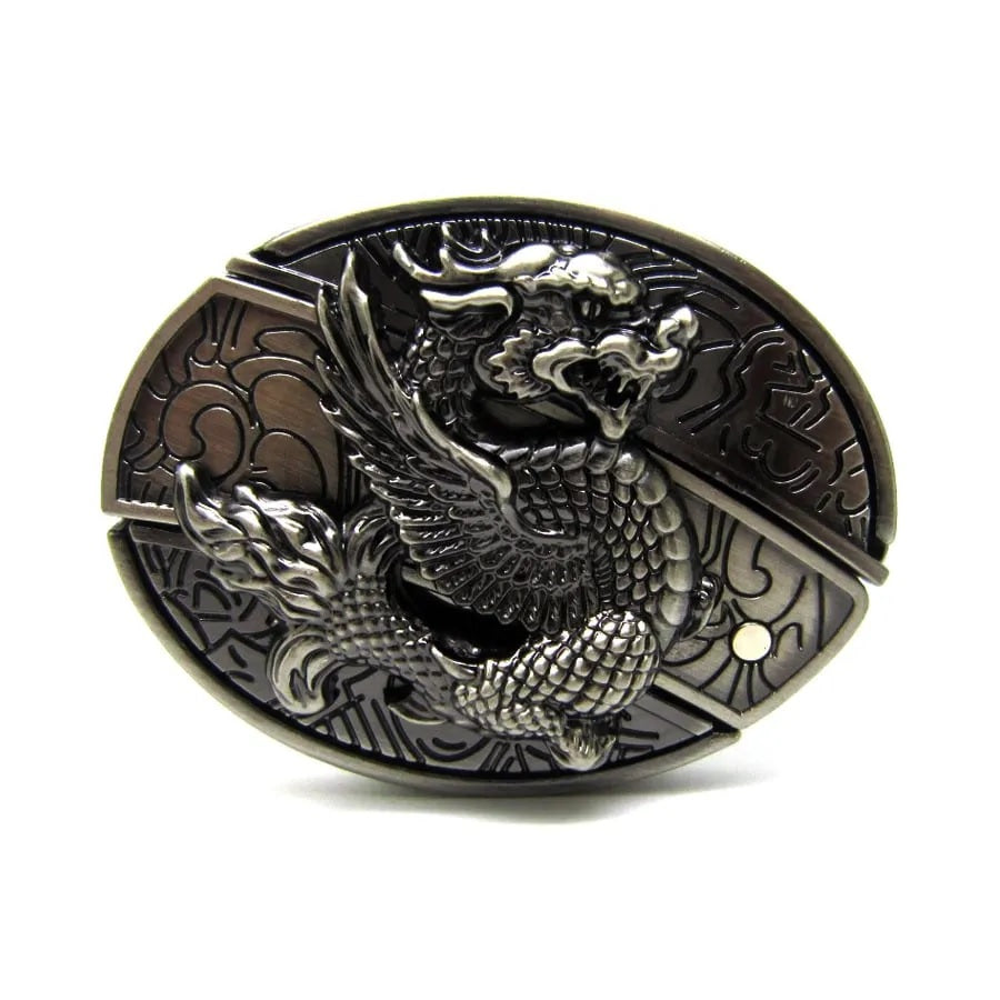 Modischer Punk-Gürtel aus echtem Leder für Herren