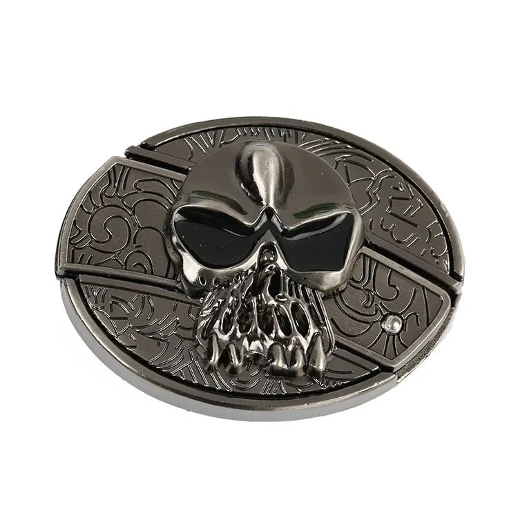 Modischer Punk-Gürtel aus echtem Leder für Herren