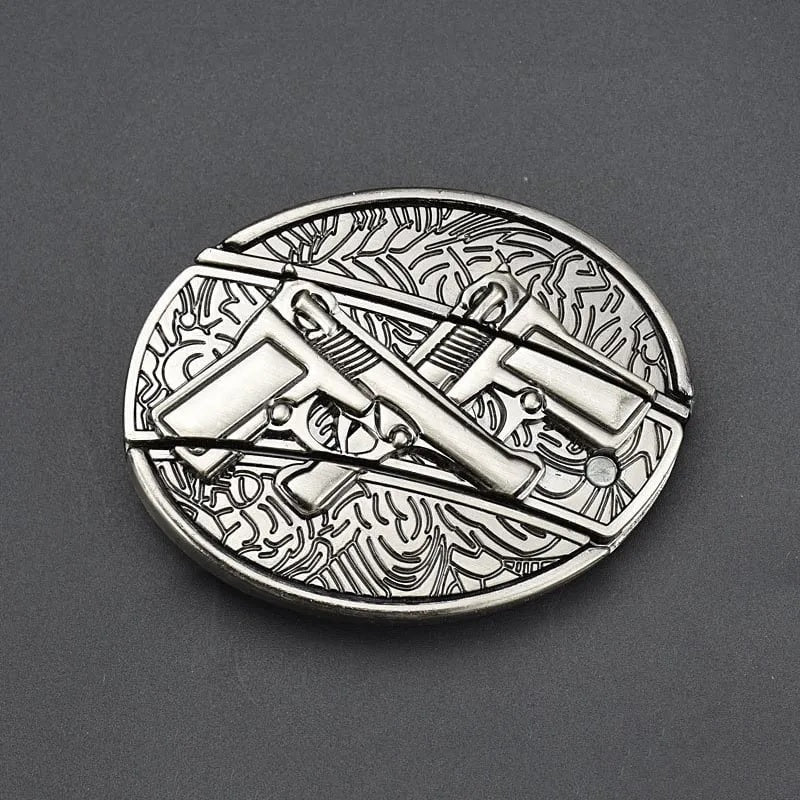 Modischer Punk-Gürtel aus echtem Leder für Herren