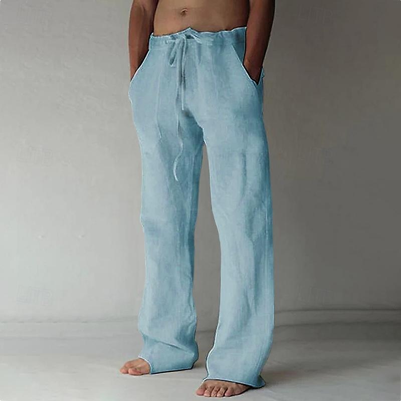 Herren Baggy Leinenhose