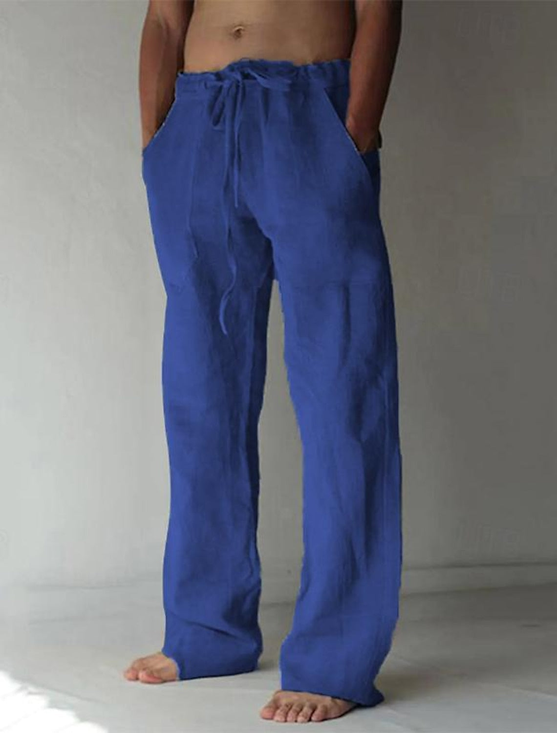 Herren Baggy Leinenhose