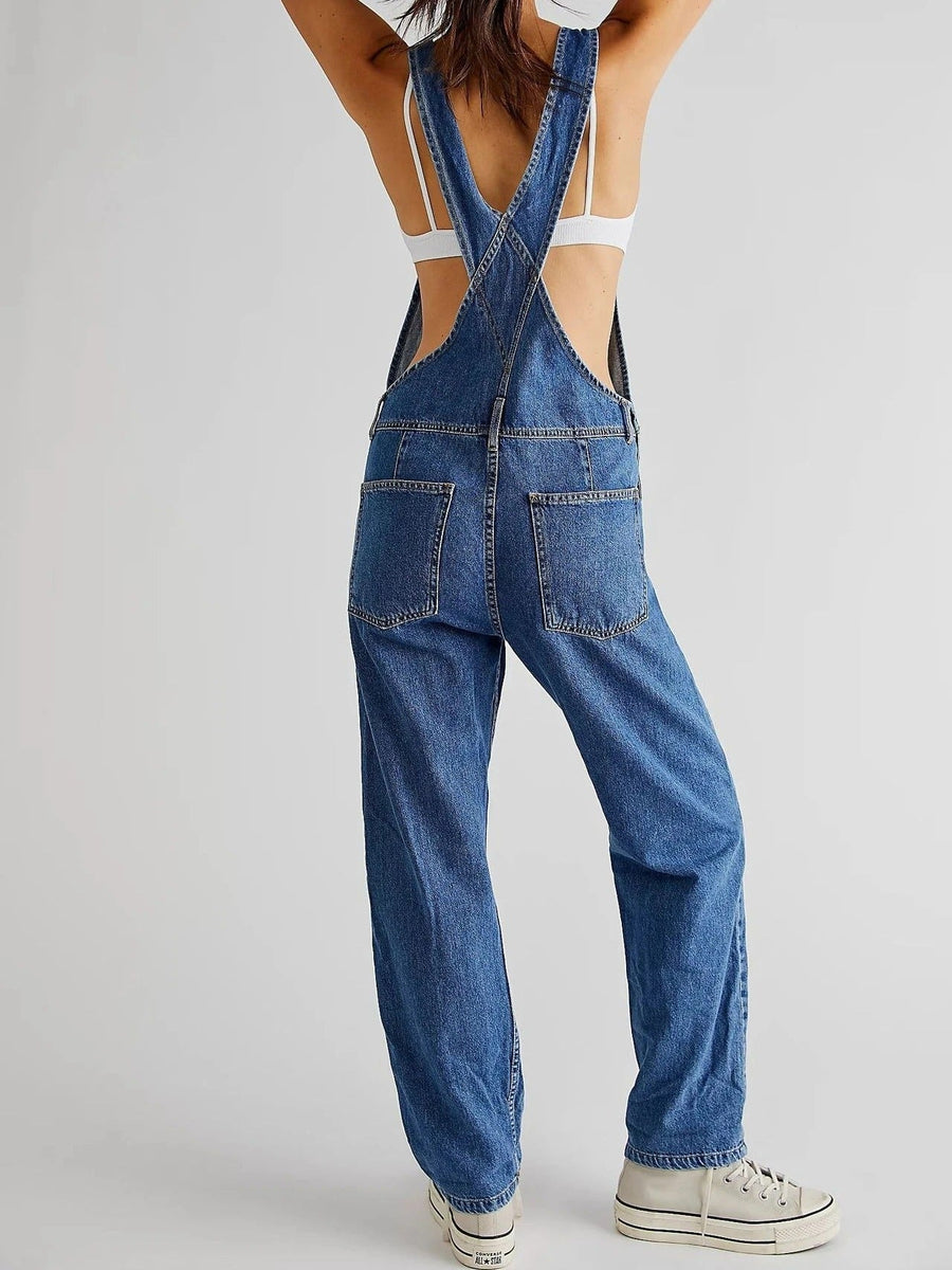 Leichte Damen-Denim-Latzhose für den Sommer