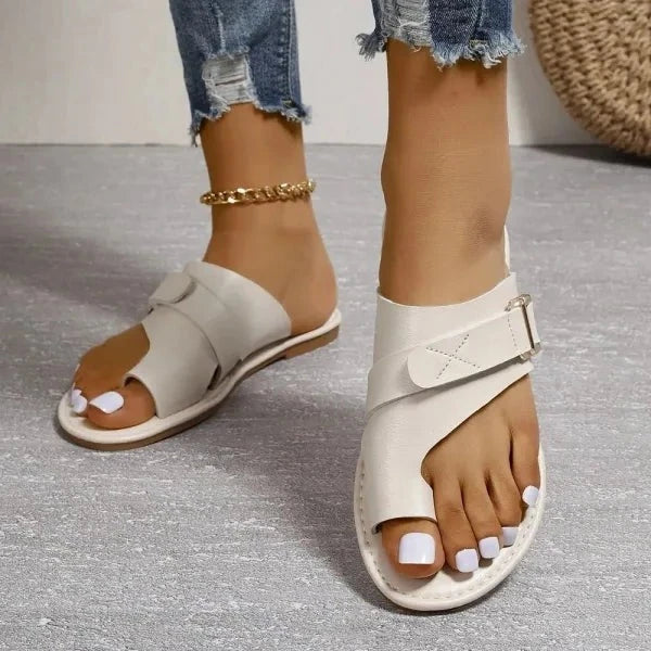 Frauen Orthopädische Hallux Valgus Korrektur Leder Sandalen