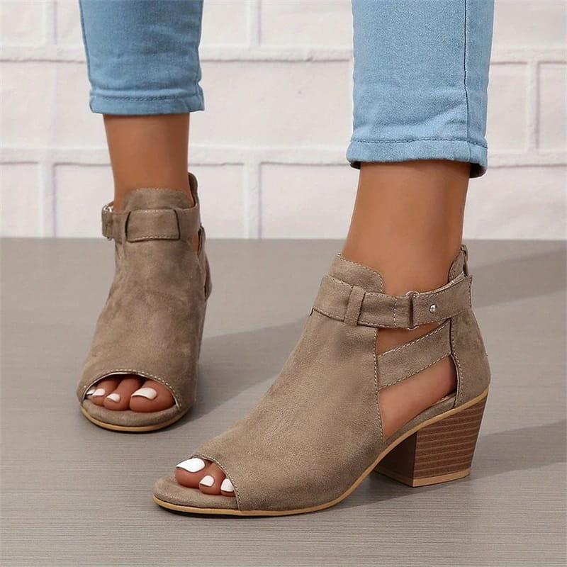 ⏳50% Rabatt💕Damen-Retro-Sandalen mit Blockabsatz