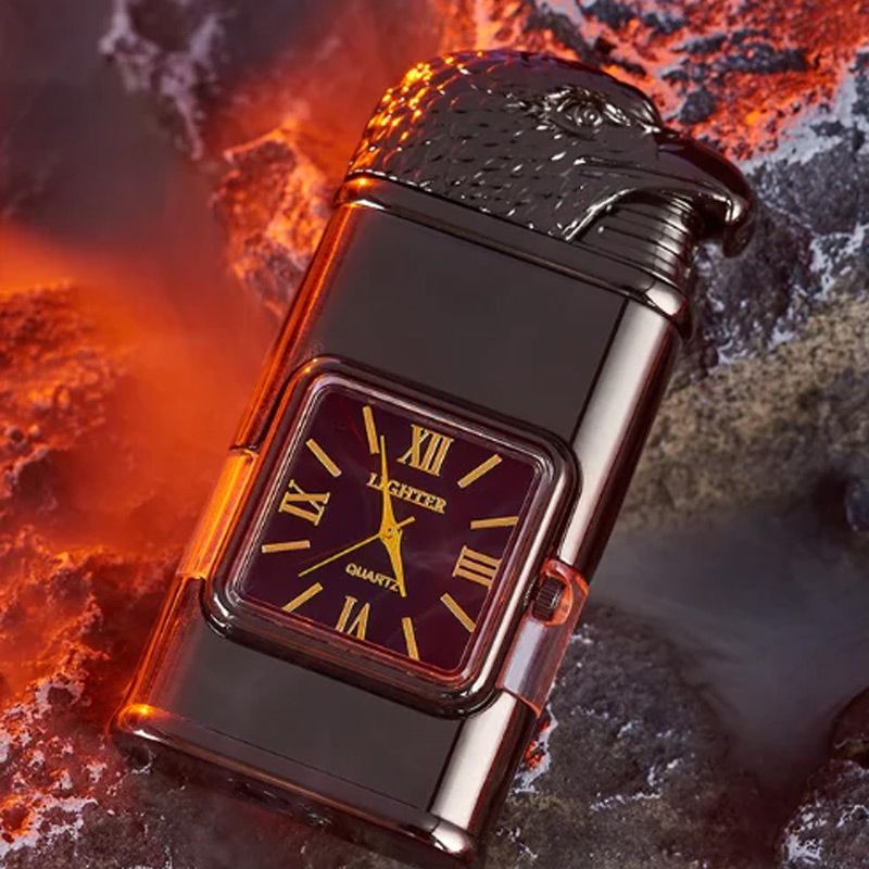Sandsberg Vintage Uhr Bezel Jetflamme Taschenfeuerzeug