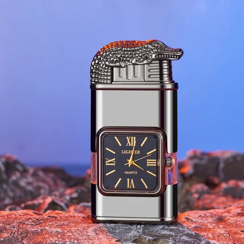 Sandsberg Vintage Uhr Bezel Jetflamme Taschenfeuerzeug