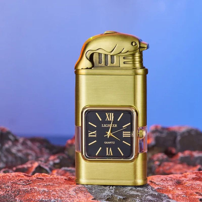 Sandsberg Vintage Uhr Bezel Jetflamme Taschenfeuerzeug