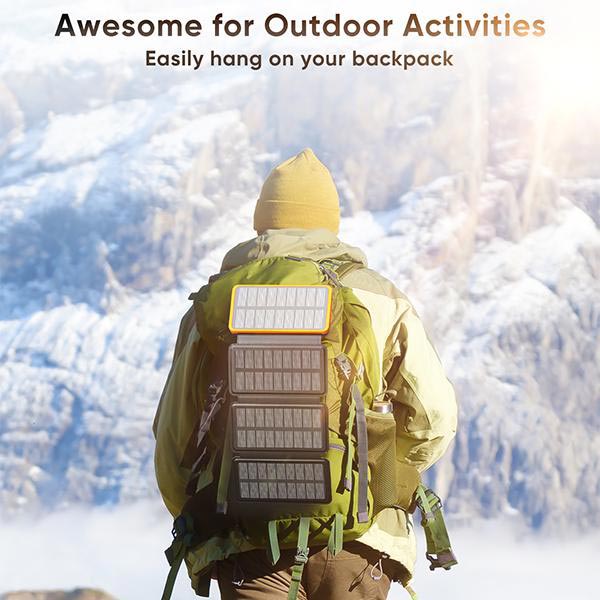 25000mAh Hohe Kapazität Solar Powerbank - Schnellladung