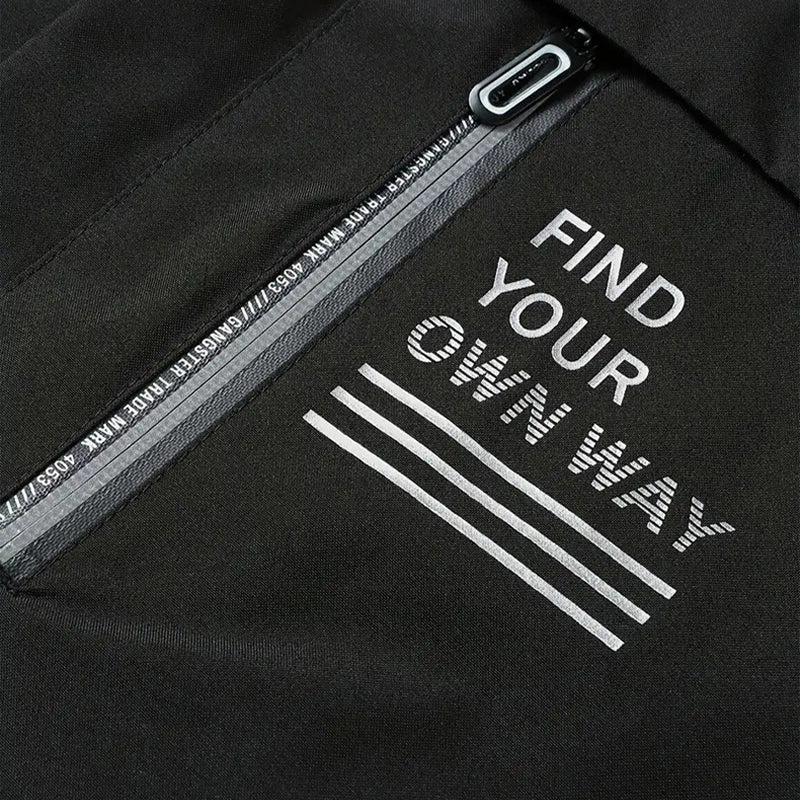 Herren wasserdichte Jacke mit abnehmbarem Kapuze und Taschen