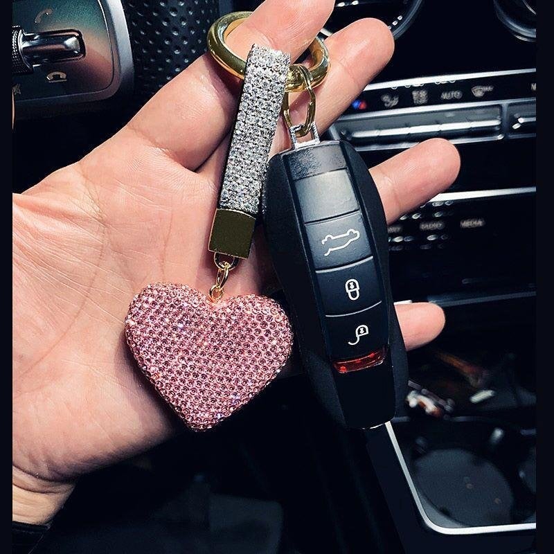 Strass Herz Schlüsselanhänger