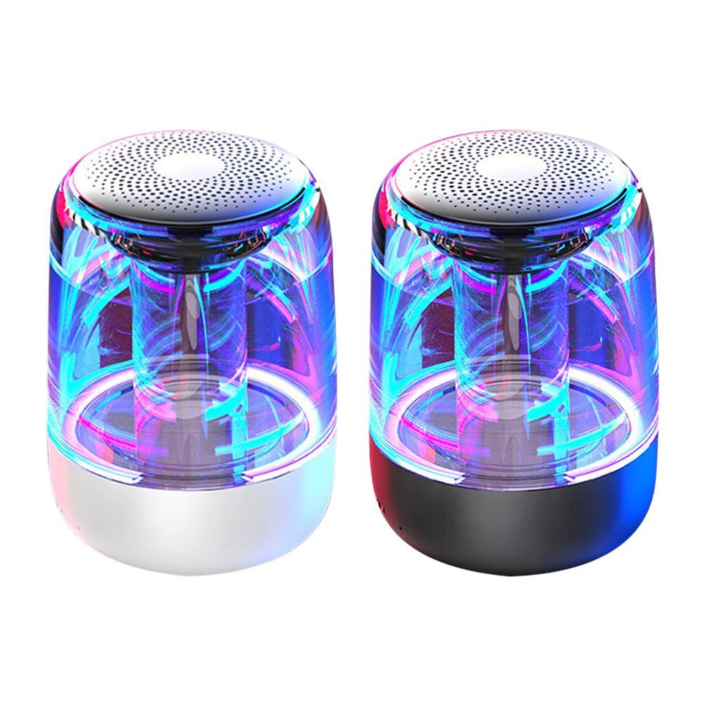 Sandsberg Lautsprecher Bluetooth Säule Drahtloser Bluetooth-Lautsprecher mit kraftvollem Bass und Radio sowie variabler Farb-LED-Beleuchtung.