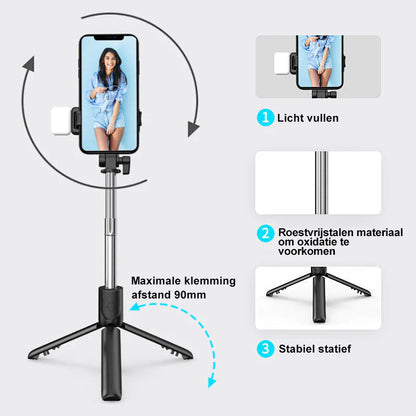 6 in 1 kabellose Bluetooth-Selfiestick