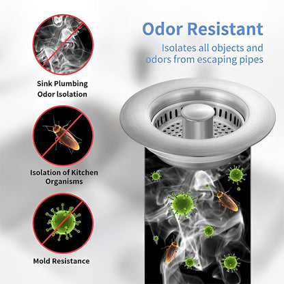 Sandsberg | Upgrade 3-in-1 Küchenspüle Abfluss Sieb