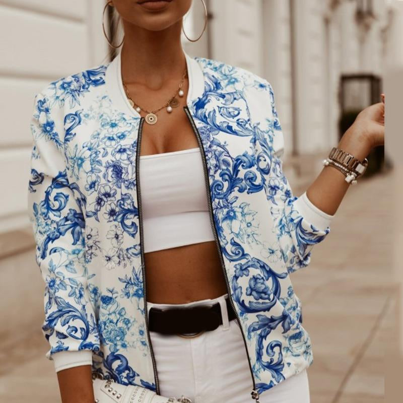 Jacke | Vintage elegante Zwischenjacke für Frauen