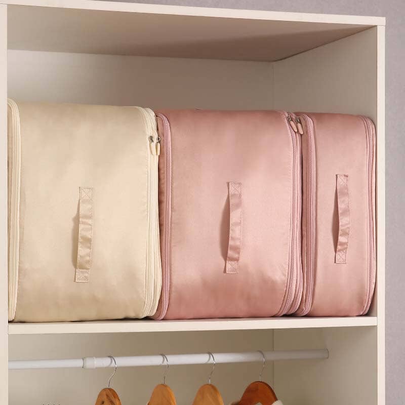 Extrem platzsparender, selbstkomprimierender Organizer