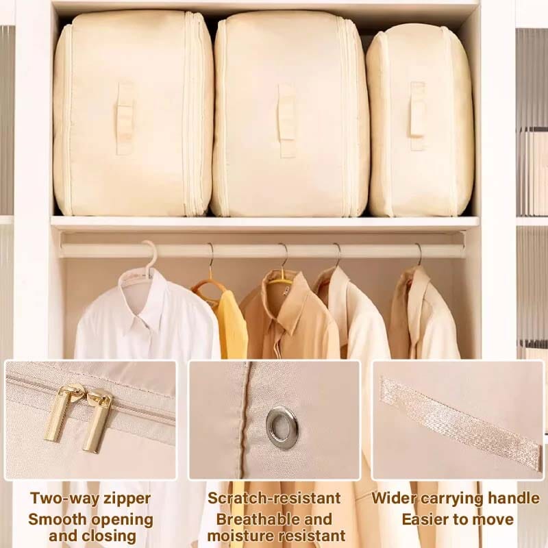 Extrem platzsparender, selbstkomprimierender Organizer