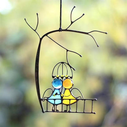 Sonnenfänger, Fensterbehang, Buntglaskunst