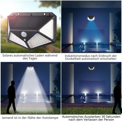 Wasserdichte Solarlampe 100 LED im Freien