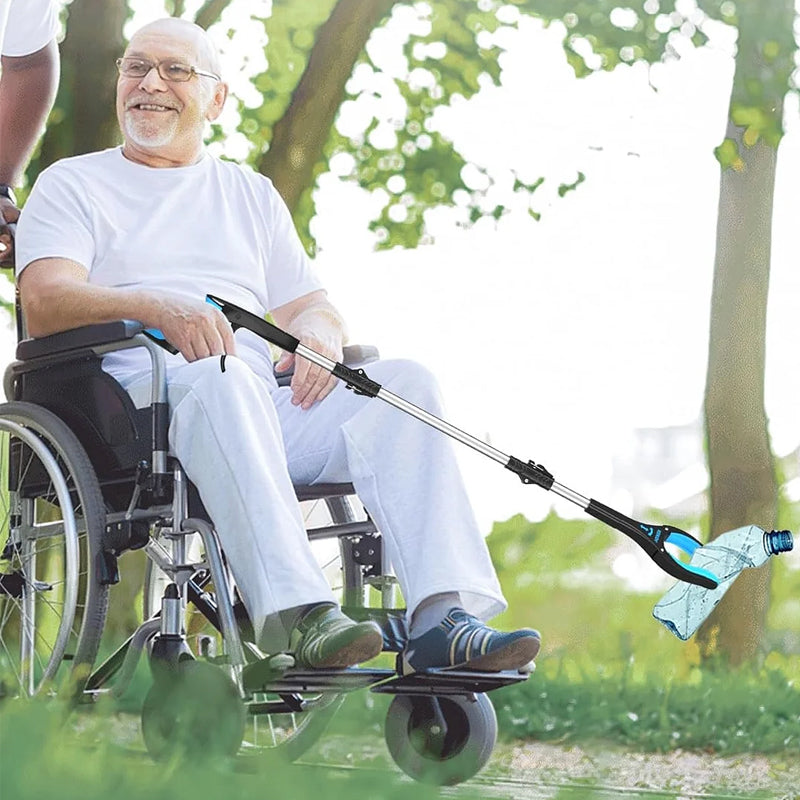 Klappbarer Greifer mit um 360° drehbarem Clip