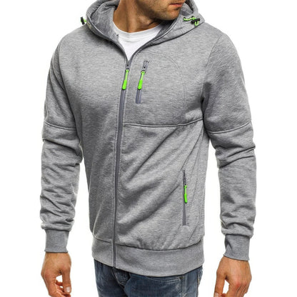 Bequeme Herren Hoodie Weste mit Reißverschluss