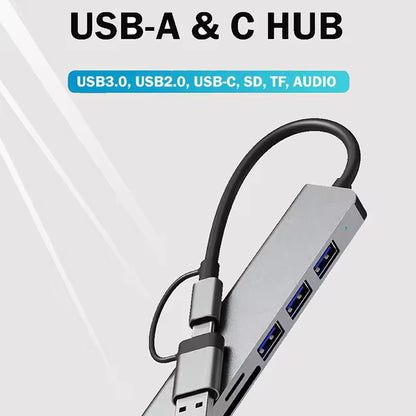 Sandsberg | Blueendless 8 In 1 Multifunktions Type-C / USB-C HUB Erweiterungsdock