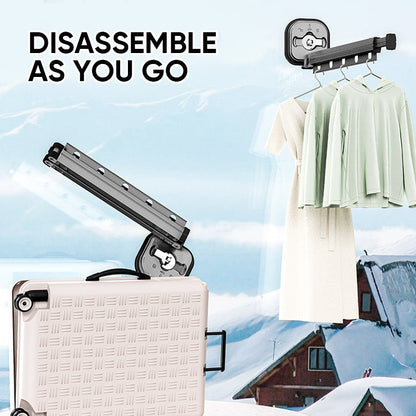 Sandsberg | Wandmontierter klappbarer Kleiderständer mit Saugnapf