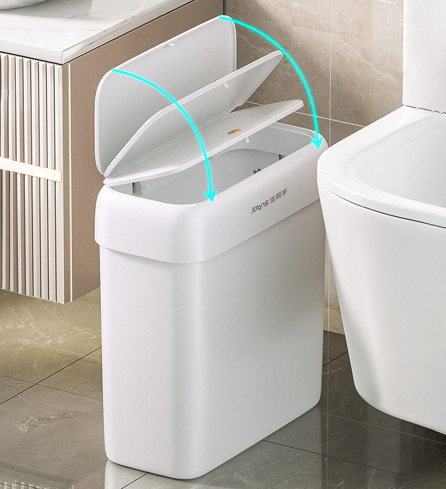 Sandsberg® Schmaler Badezimmer-Mülleimer mit Deckel Z39