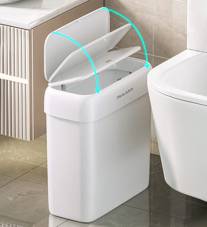 Sandsberg® Schmaler Badezimmer-Mülleimer mit Deckel Z39