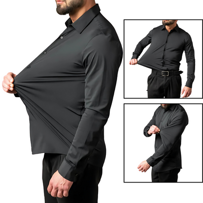 Sandsberg I Atmungsaktives, hoch elastisches Anti-Falten-Hemd