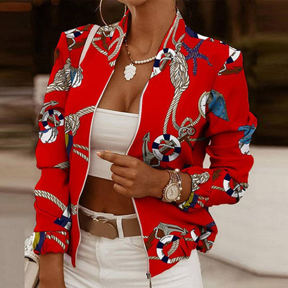 Jacke | Vintage elegante Zwischenjacke für Frauen