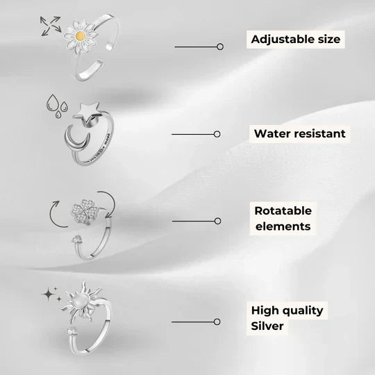 CalmRing Nua - Stilvolles Ring für Stress und Angst