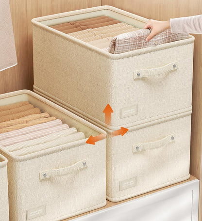 Sandsberg® Große, faltbare Stoffaufbewahrungsbox für Kleidung