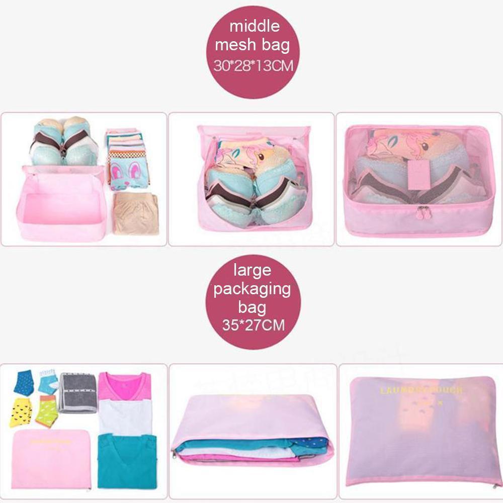 Reisebekleidungs-Aufbewahrungstasche (1 Set, 6 Teile)