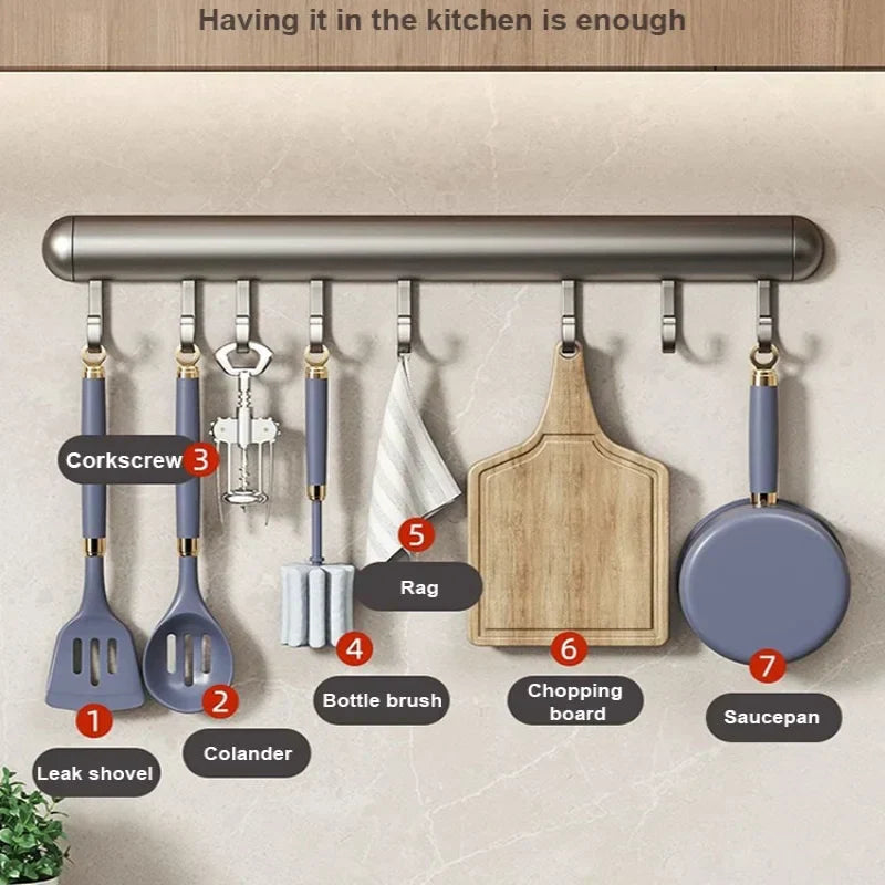 Küchenhakenleiste - AluHook Edelstahl