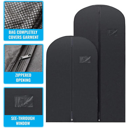 Sandsberg 5 Premium Kleidersäcke - Mit durchsichtiger Fenster, wasserabweisend - 40"/54" Zoll