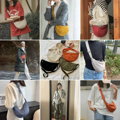 – Organisieren und stilvoll tragen mit dieser Half Moon Crossbody Tasche