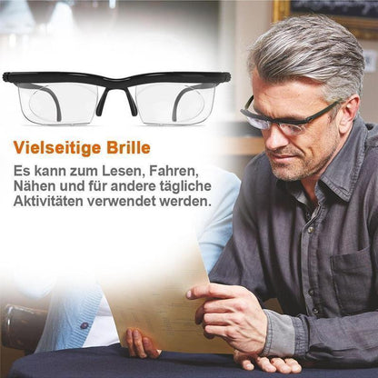 Fokus einstellbare Brille Lesebrille Unisex