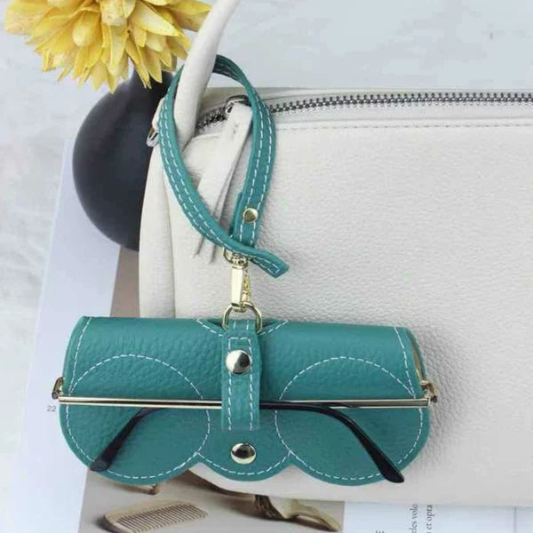 Weiche Leder-Sonnenbrillen-Tasche