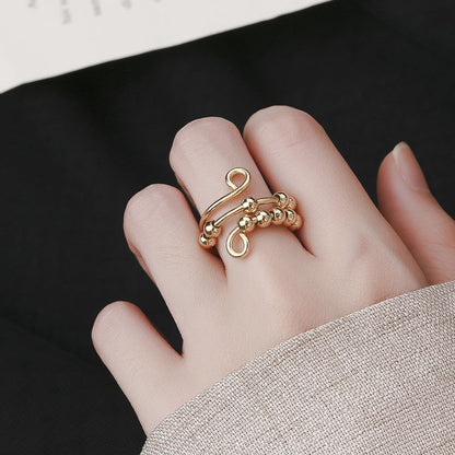 Vertreiben Sie Ihre Angst Kreis Perlen Zappelring