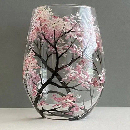 Sandsberg | Weinglas Four Seasons Tree - handgemalte Kunst